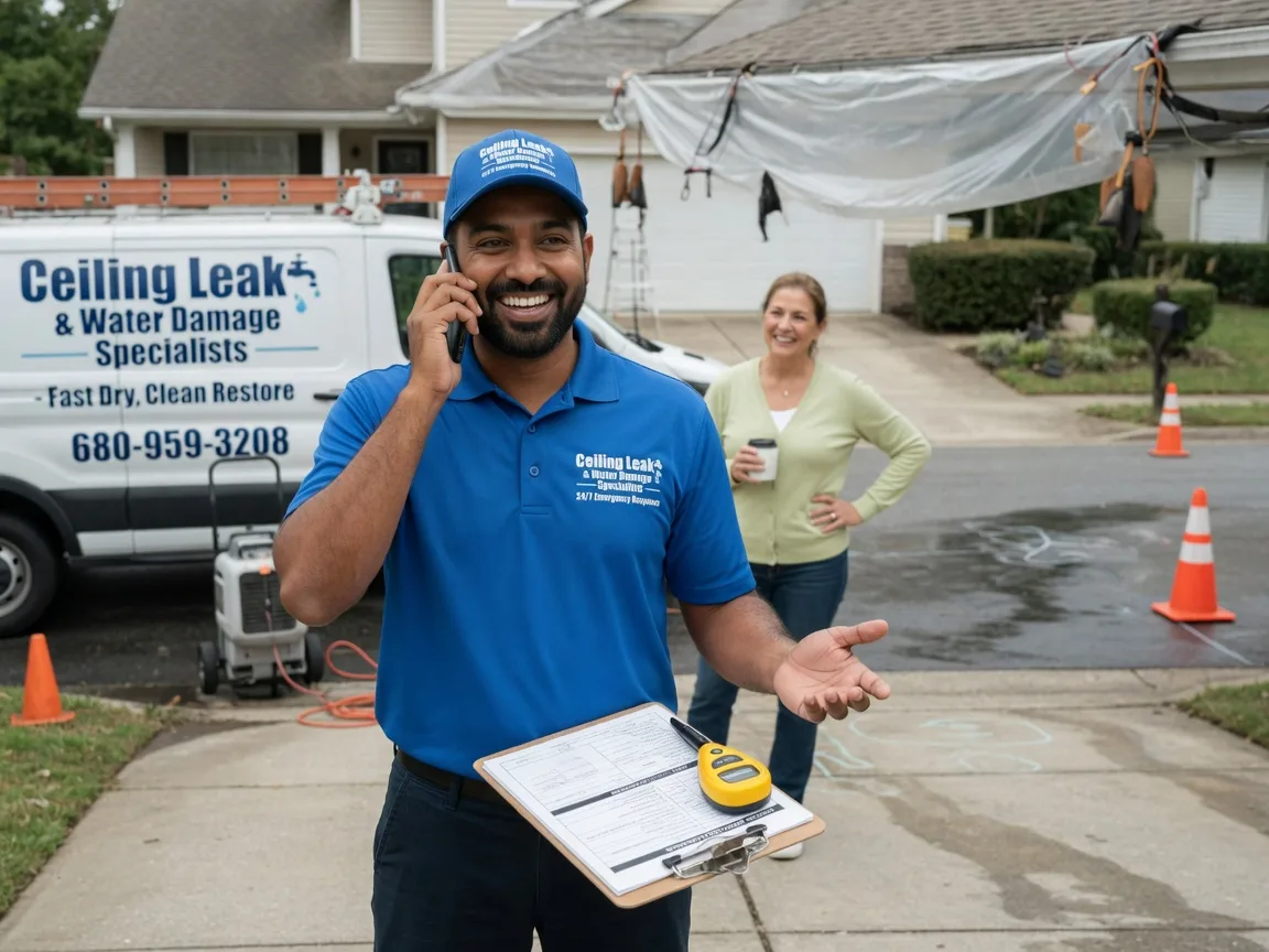 Ceiling Leak Cleanup North Lewisburg, OH FAQs